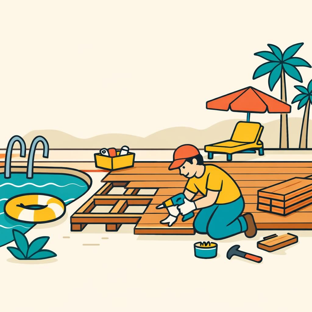 Pool Deck Installation